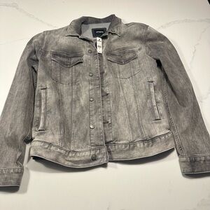 Express Men's Washed Gray Jean Jacket